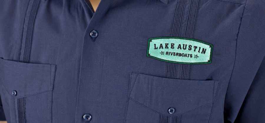 logo embroidered guayabera Shirts